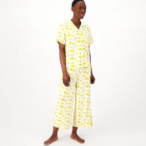 Bumblebella Dreamy Jersey Notch Collar & Pant Pajama - Yellow (sz 2X) a587257